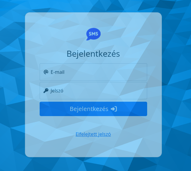 Login képernyő