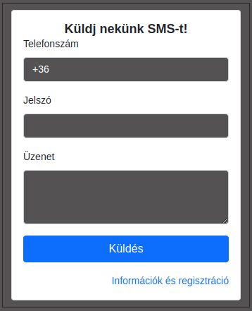 Publikus beépíthető widget